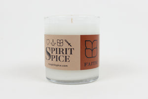 The FAITH Collection - Set of Organic Soaps, Handcrafted Scented Candle & Daily Planner - Spirit Spice