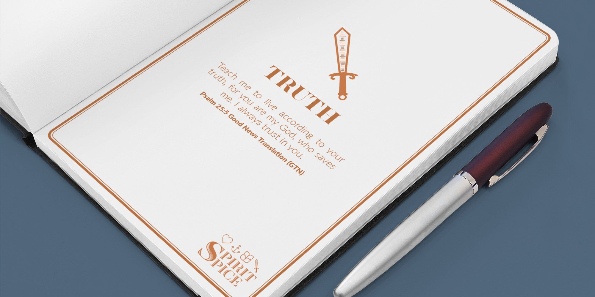 Daily Planner Organizer | Travel Size Journal | TRUTH For Your Soul - Spirit Spice